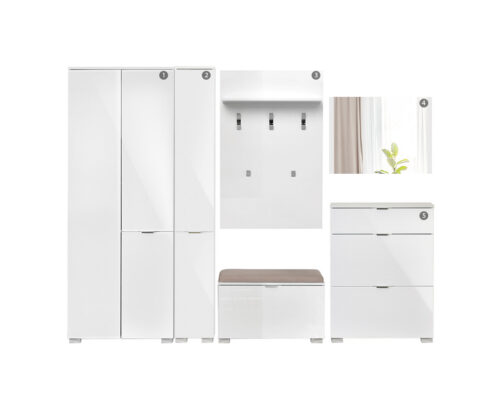 robna kuca stanojcic mmp Predsoblje Elegance Line 10-belo-gloss