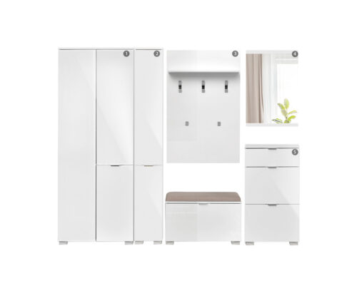robna kuca stanojcic mmp Predsoblje Elegance Line 12-belo-gloss