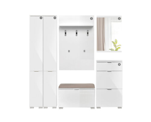 robna kuca stanojcic mmp Predsoblje Elegance Line 13-belo-gloss