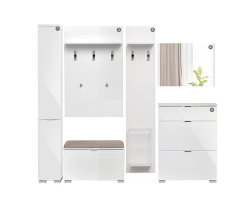 robna kuca stanojcic mmp Predsoblje Elegance Line 3-belo-gloss