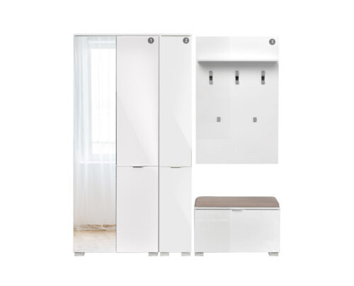 robna kuca stanojcic mmp Predsoblje Elegance Line 8-belo-gloss