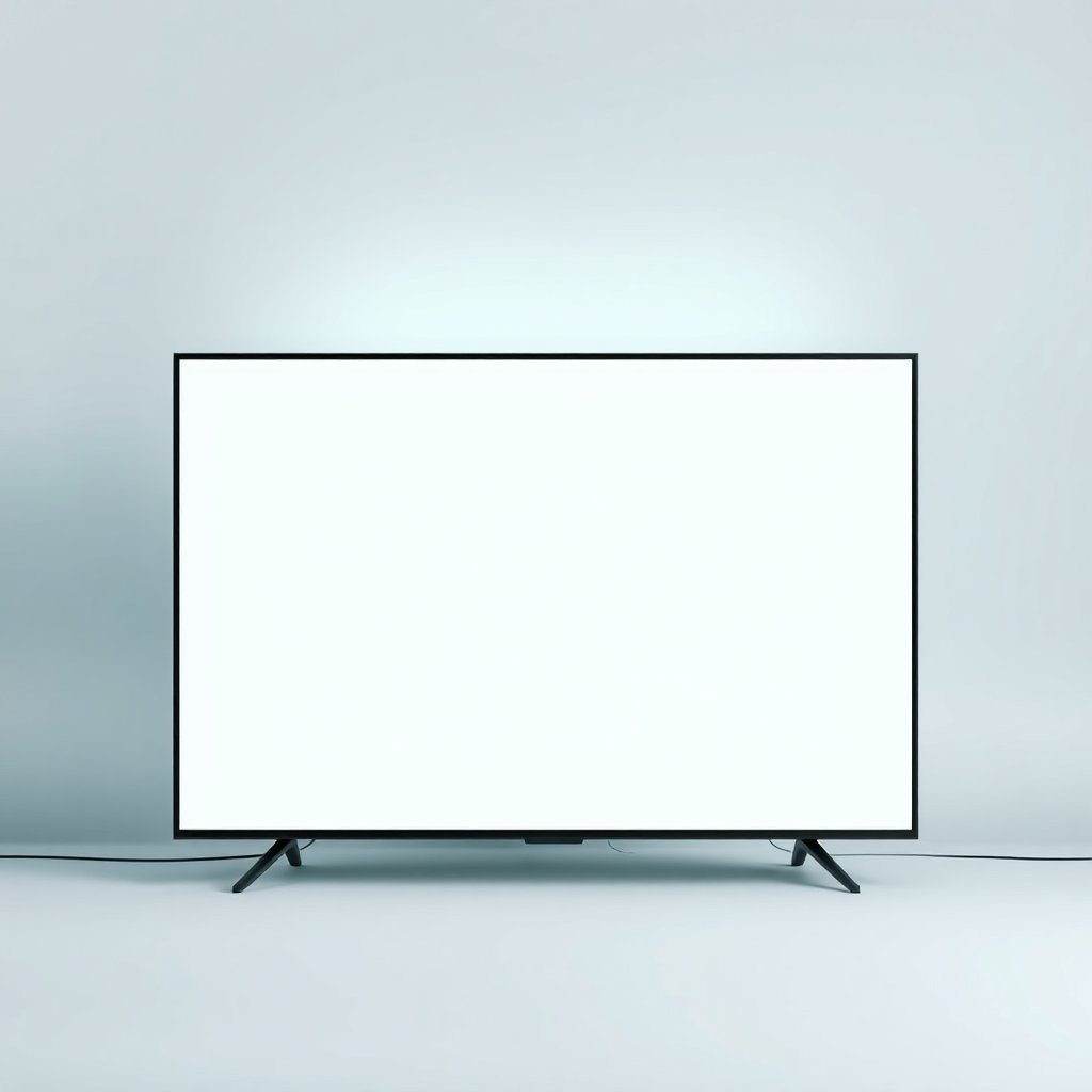 [s 153998428] [gs 7] [is 25] [u 0] [oi 0] [m flux1] A modern tv, centered, studio shot, soft pastel background (light blue, light gray or soft green), m